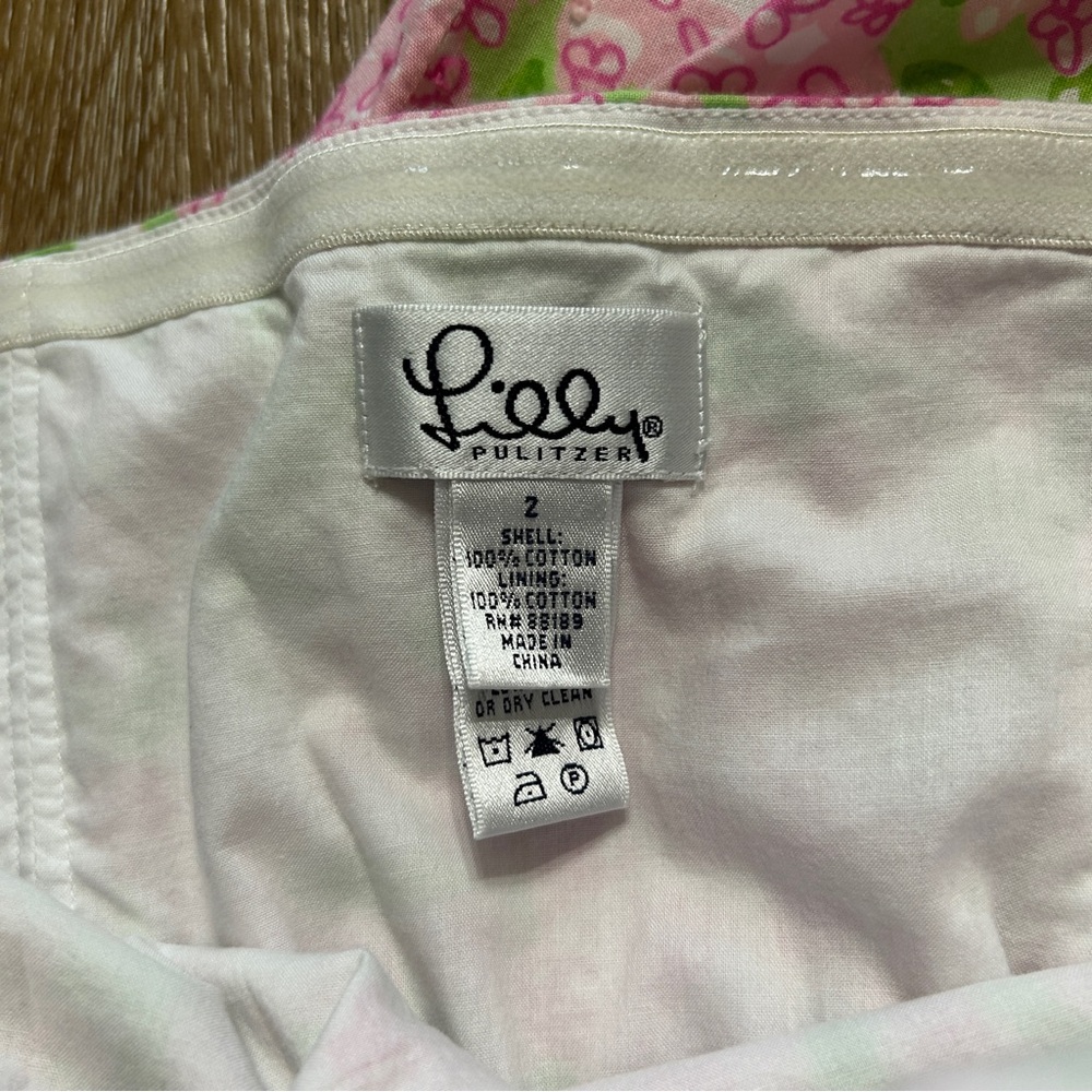 Lily Pulitzer Butterfly Gingham Cotton Lined Halter Dress Size 2 - Picture 5 of 10